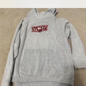 Gray NCSU Men's Hoodie Sweater